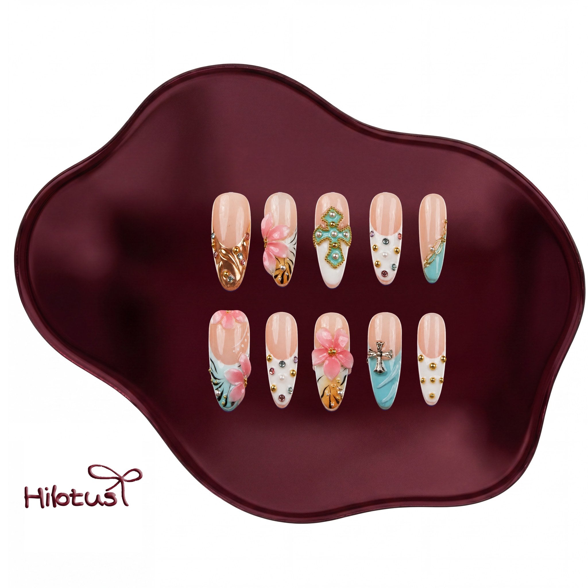 HMAL0004 press-on nails
