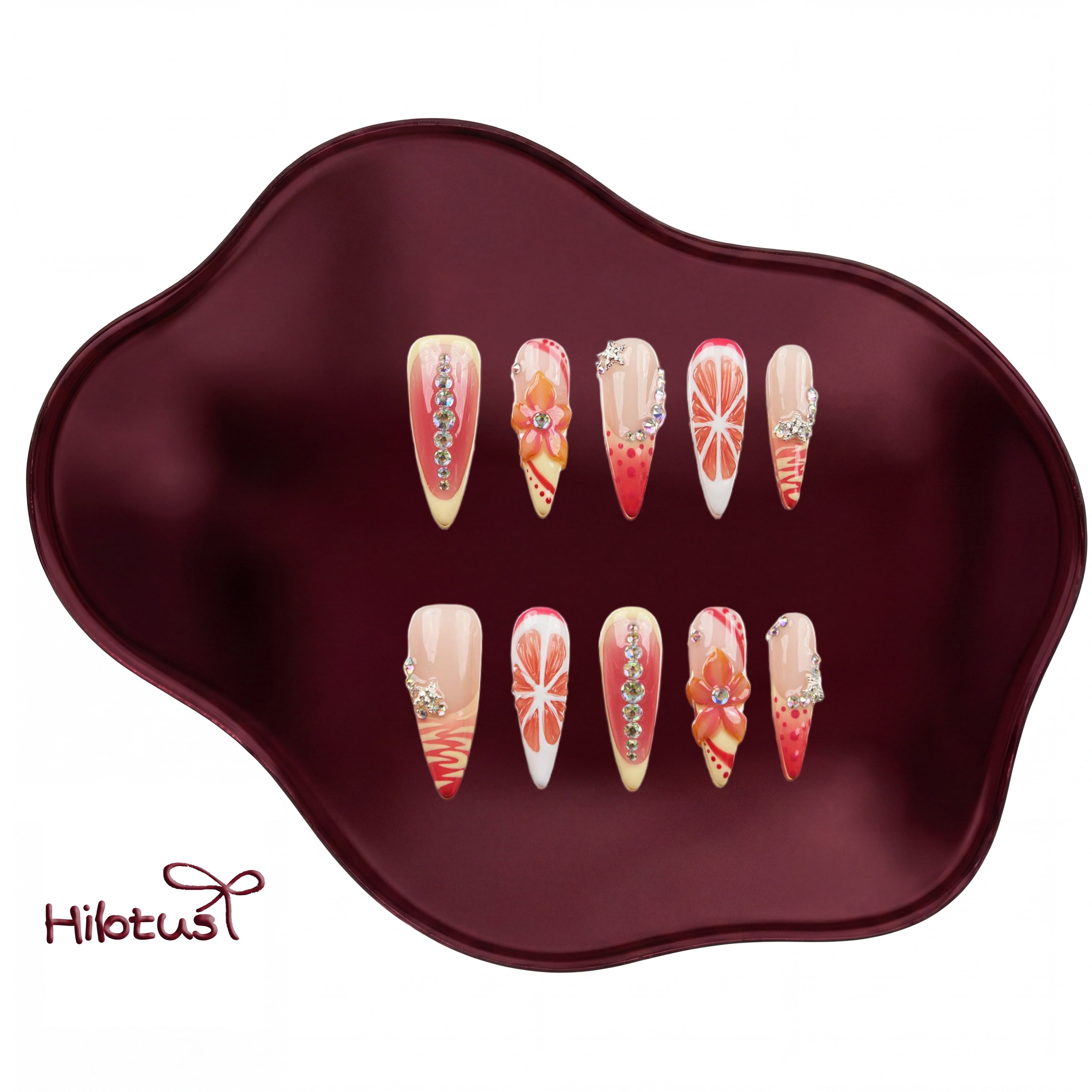 HMAL0015 press-on nails